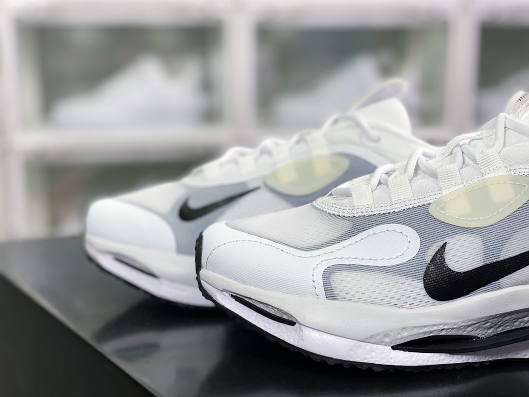 220 Nike Spark Flyknit”White/Black”火花系列前卫增高低帮休闲运动慢跑鞋DZ2757-003