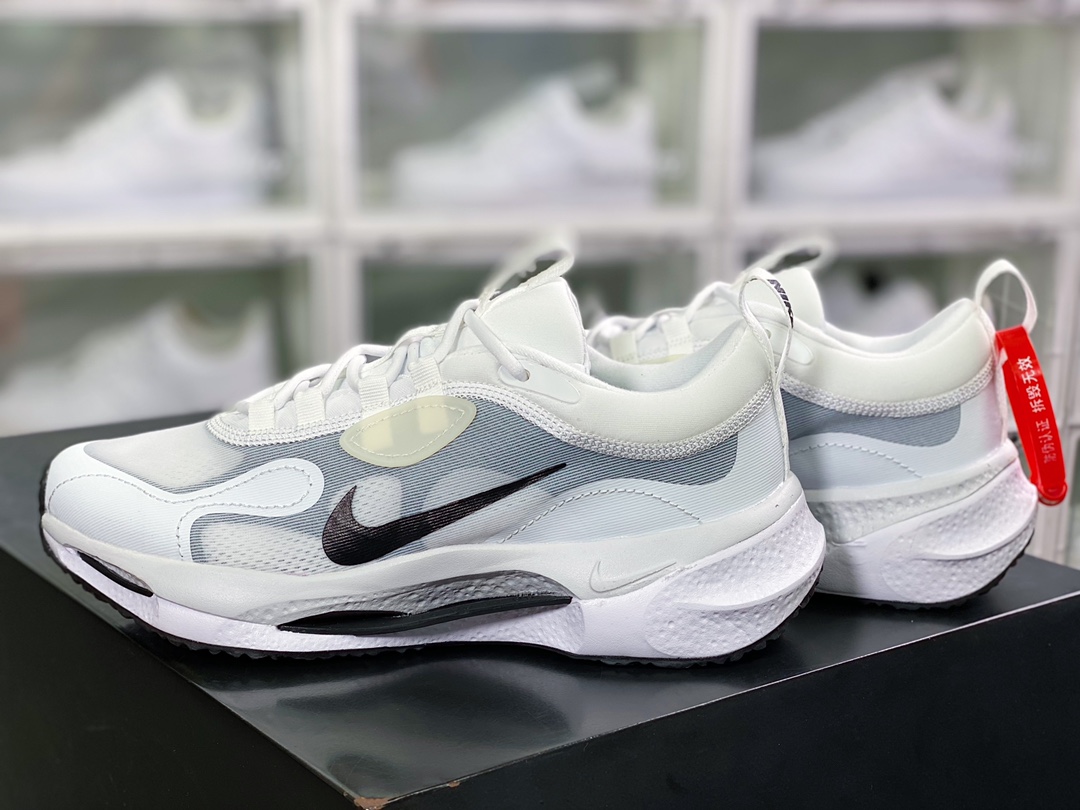 220 Nike Spark Flyknit”White/Black”火花系列前卫增高低帮休闲运动慢跑鞋DZ2757-003