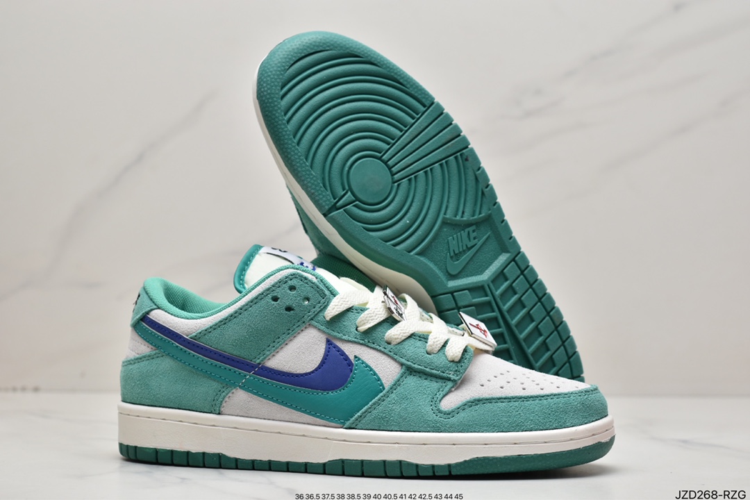 140 耐克Nike Dunk Low SE “85” 灰红双勾 此款Nike Dunk Low采用绒面革材质DO9457-100