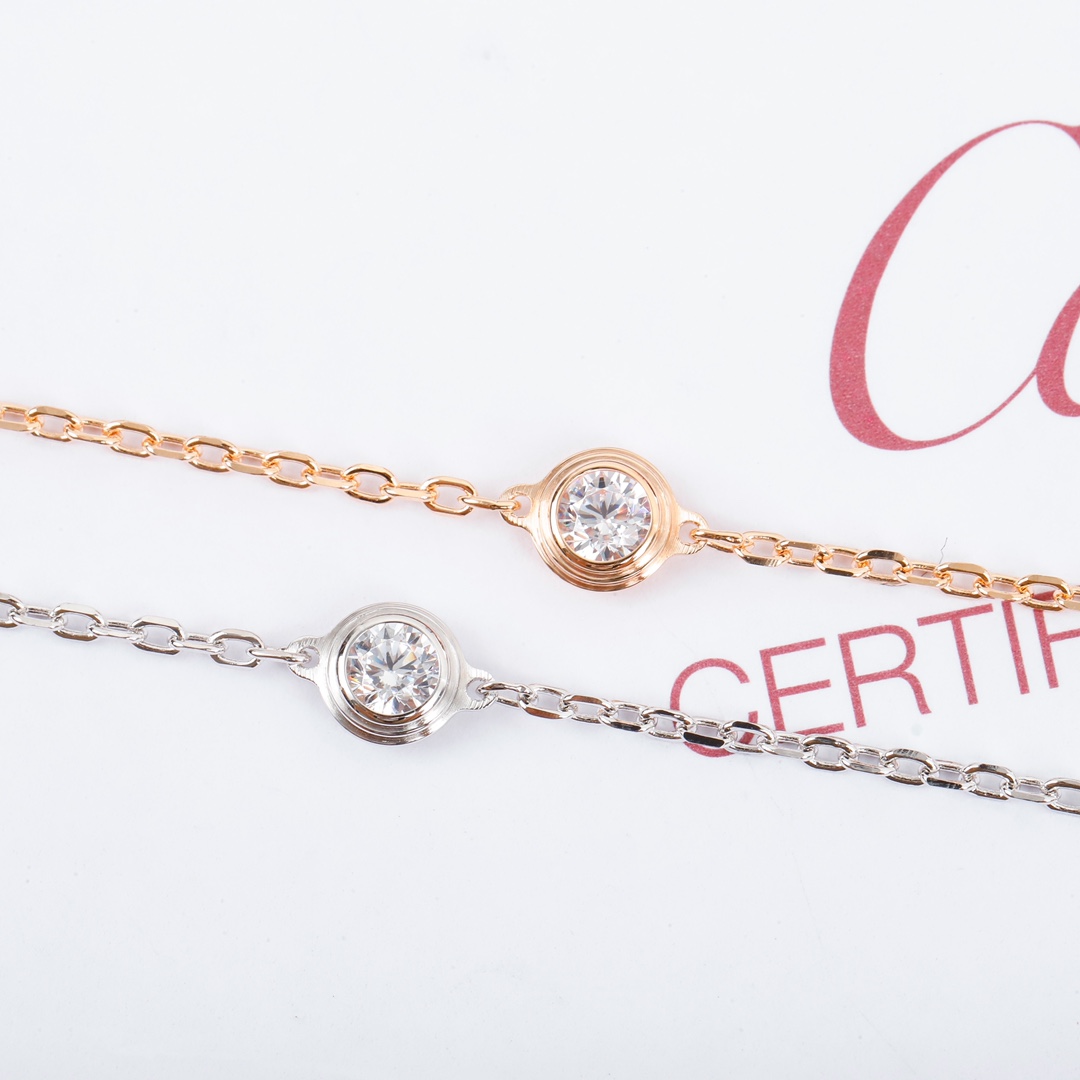 [Cartier Jewelry]203176 [Our Product] Single Diamond Necklace ZP You can custo