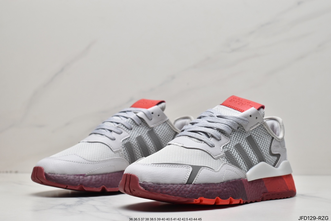 170 Nite Jogger Boost 灰红 三叶草 联名夜行者 HO1712