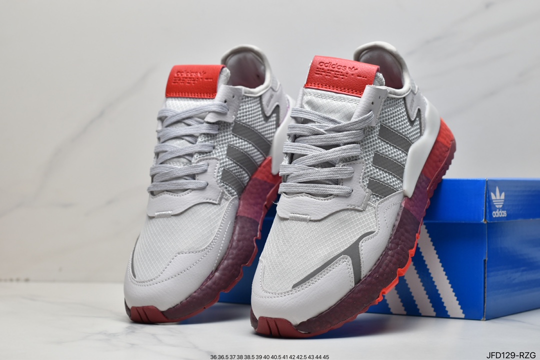 170 Nite Jogger Boost 灰红 三叶草 联名夜行者 HO1712