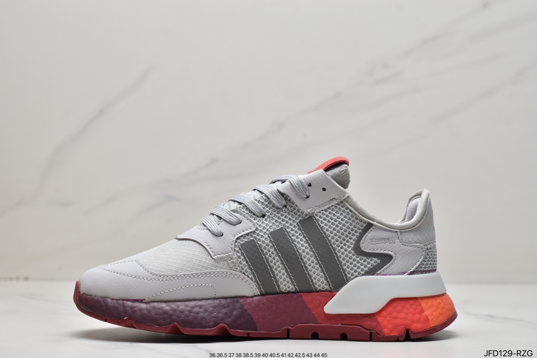 170 Nite Jogger Boost 灰红 三叶草 联名夜行者 HO1712