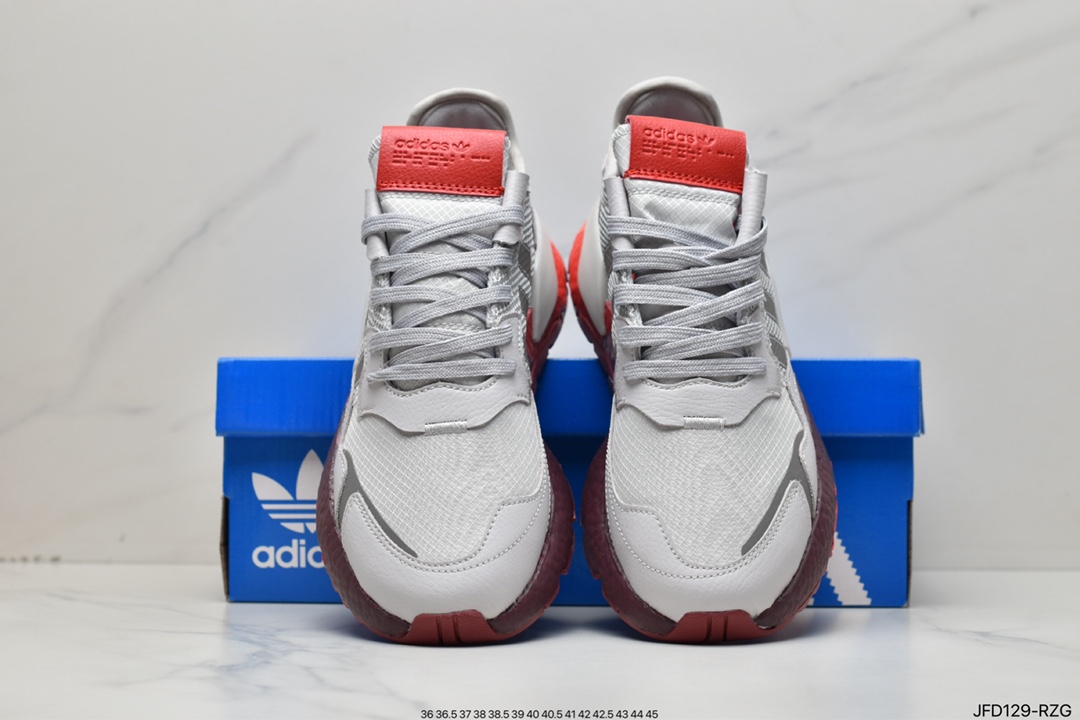 170 Nite Jogger Boost 灰红 三叶草 联名夜行者 HO1712