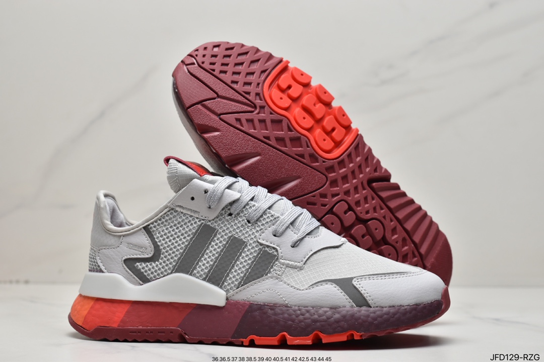 170 Nite Jogger Boost 灰红 三叶草 联名夜行者 HO1712
