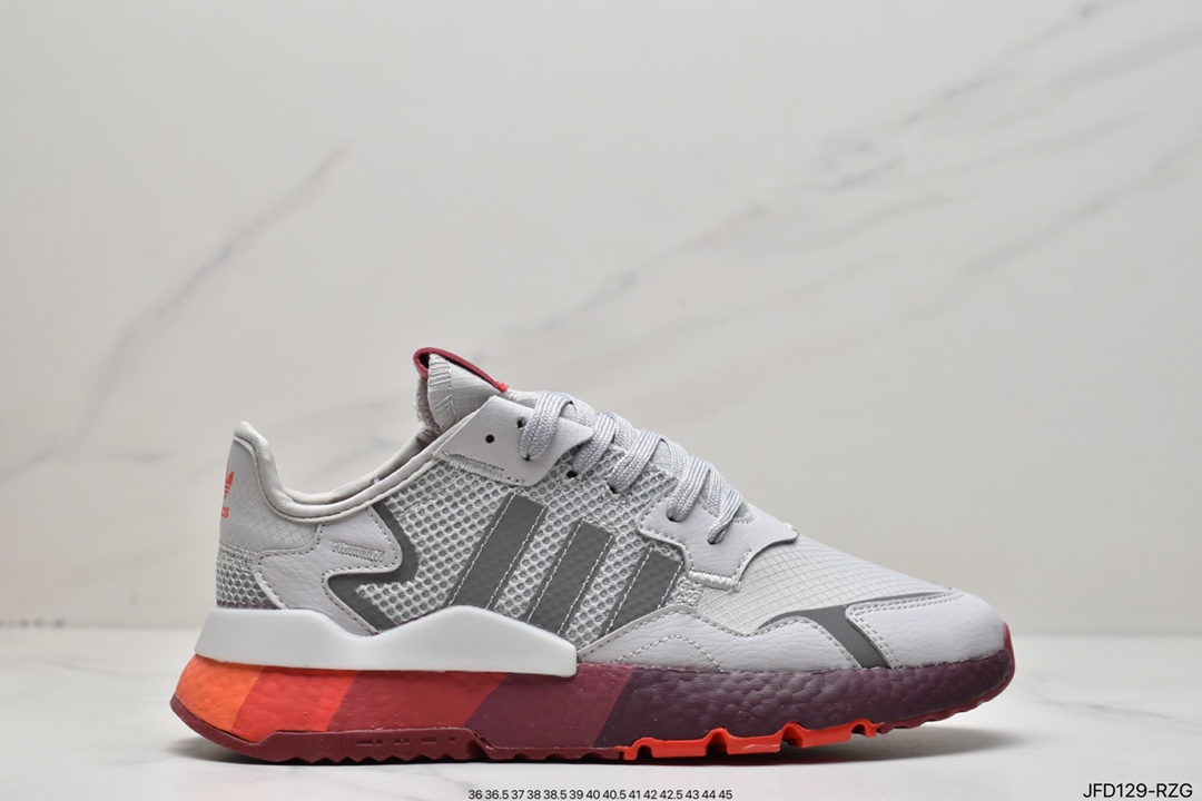 170 Nite Jogger Boost 灰红 三叶草 联名夜行者 HO1712