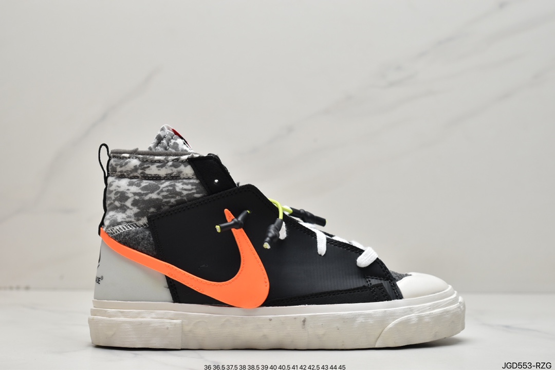 180 READYMADE x Nike Blazer Mid 开拓者联名黑橙解构 CZ3589-001
