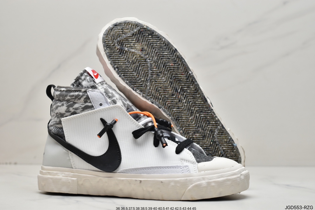 180 READYMADE x Nike Blazer Mid 开拓者联名黑橙解构 CZ3589-001