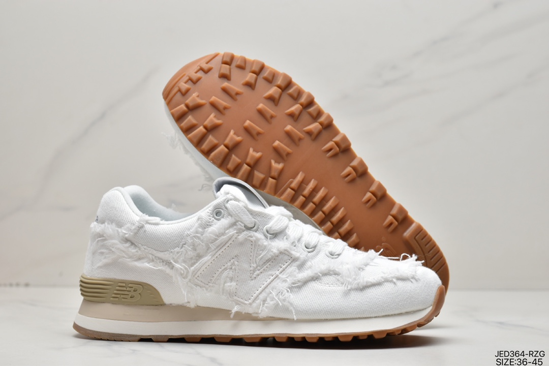 Miu Miu x New Balance NB574 joint retro running shoes