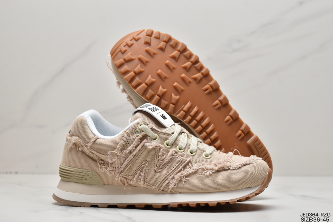 Miu Miu x New Balance NB574 joint retro running shoes