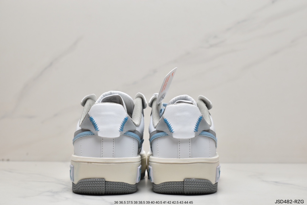 Nike Air Force 1 Fontanka ”White Gray Light Blue” Air Force Fontanka Series CW6688-601