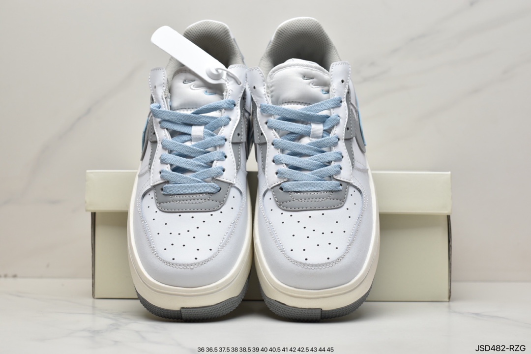 Nike Air Force 1 Fontanka ”White Gray Light Blue” Air Force Fontanka Series CW6688-601