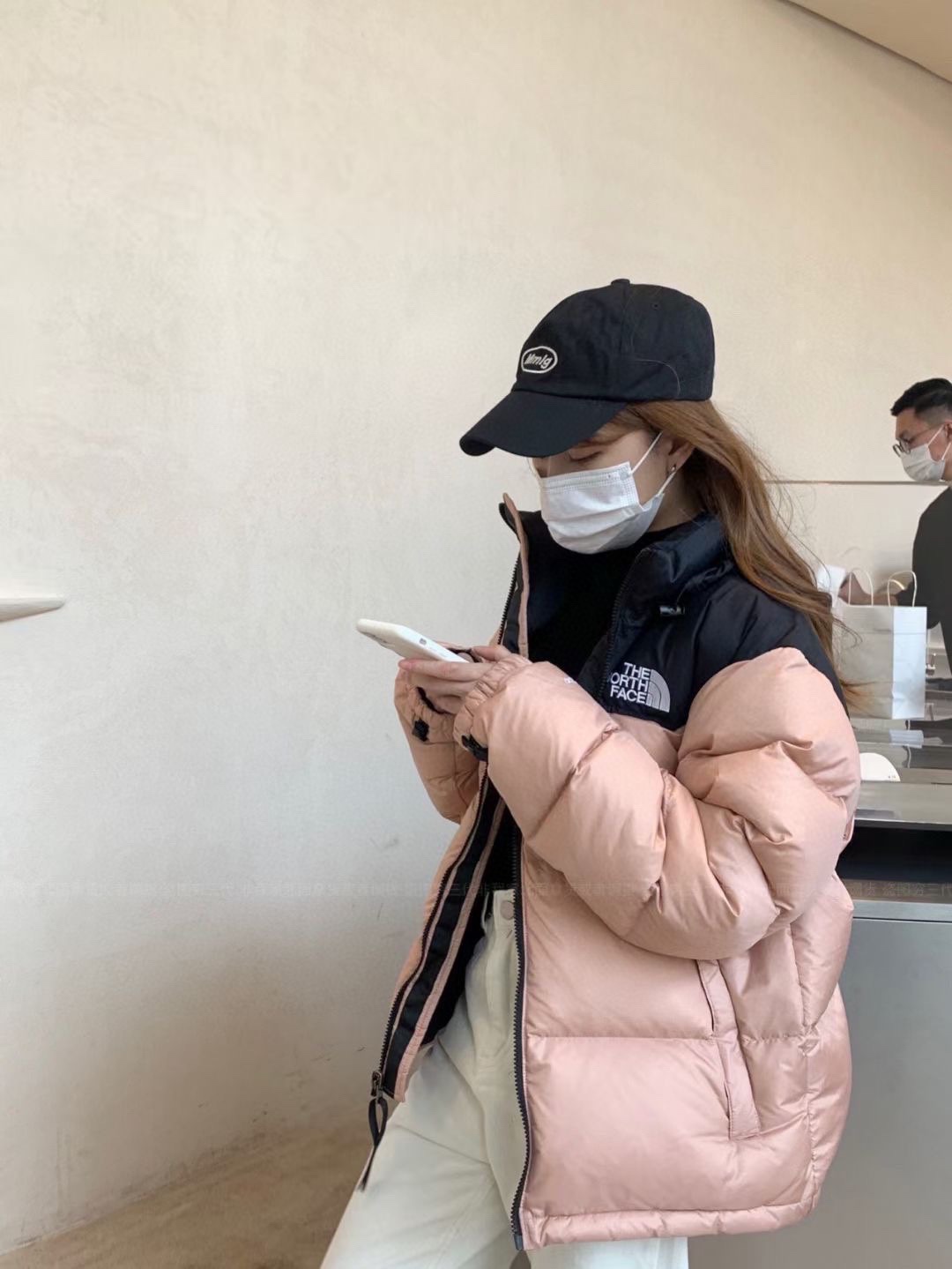 THE NORTH FACE 1996 拼接 刺繡 棉服 軽量 保温 防風