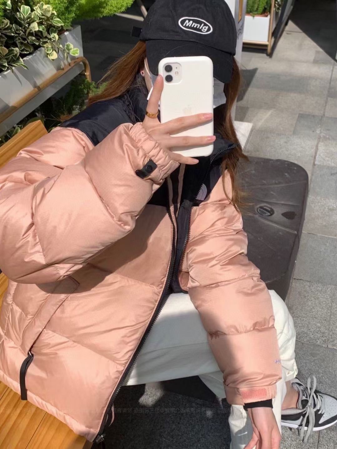 THE NORTH FACE 1996 拼接 刺繡 棉服 軽量 保温 防風