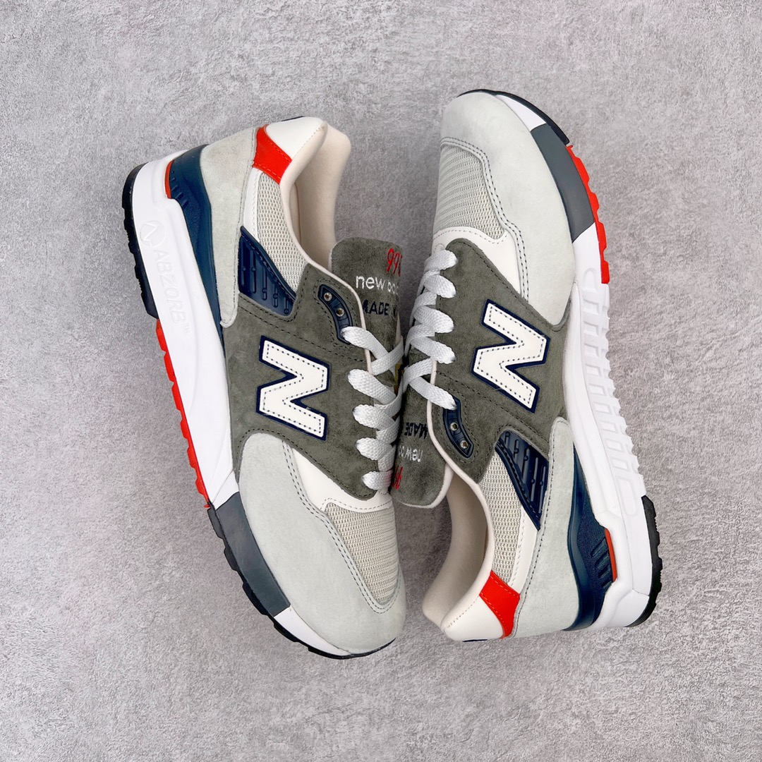 图片[3]-＃K版纯原 New Balance M998 Made in USA NB新百伦高端美产血统系列经典复古休闲运动慢跑鞋 NB998 诞生于 1993 年，作为第一双使用 ABZORB 缓冲材料的鞋款，一经发售就受到大量消费者的热烈追捧，如今已经成为了历久不衰的经典代表鞋款之一。原楦原数据开发版型 以优质面料制成鞋面结构。鞋面采用经典网眼布材质，辅以绒面革覆盖，带来更加清爽舒适的穿着体验。鞋舌上标记的 \\\”998\\\” 字样增强鞋款辨识度的同时，为鞋款注入更多动人细节。鞋款采用 ABZORB 缓冲材料的中底，通过缓冲和压缩阻力相结合来吸收冲击，稳定性高，不易打滑，助你畅享舒适有型的运动体验。采用猪巴革组合网织鞋面材质 后跟嵌入TPU装饰条稳固 升级原装5层独立私模 尺码：36 36.5 37 38 39.5 40 40.5 41.5 42 42.5 43 44 44.5 45-选品中心