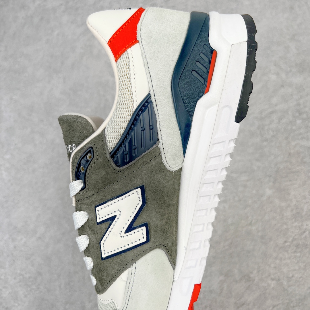 图片[7]-＃K版纯原 New Balance M998 Made in USA NB新百伦高端美产血统系列经典复古休闲运动慢跑鞋 NB998 诞生于 1993 年，作为第一双使用 ABZORB 缓冲材料的鞋款，一经发售就受到大量消费者的热烈追捧，如今已经成为了历久不衰的经典代表鞋款之一。原楦原数据开发版型 以优质面料制成鞋面结构。鞋面采用经典网眼布材质，辅以绒面革覆盖，带来更加清爽舒适的穿着体验。鞋舌上标记的 \\\”998\\\” 字样增强鞋款辨识度的同时，为鞋款注入更多动人细节。鞋款采用 ABZORB 缓冲材料的中底，通过缓冲和压缩阻力相结合来吸收冲击，稳定性高，不易打滑，助你畅享舒适有型的运动体验。采用猪巴革组合网织鞋面材质 后跟嵌入TPU装饰条稳固 升级原装5层独立私模 尺码：36 36.5 37 38 39.5 40 40.5 41.5 42 42.5 43 44 44.5 45-选品中心