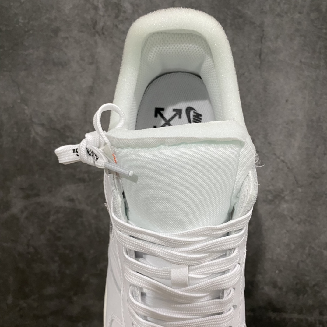 图片[8]-外贸纯原版 Nike Air Force1 X Off White AF1 OW 白皮白色艺术馆 AO4297-100 重金购入原鞋开发 耗时多个月开发打造 市面唯一使用正确批次卡色 Prime Asia 贝利原厂皮料 （与zp无色差）原楦原纸板 确保最大程度还原鞋头采用数码冲孔 清洁度完美 正确中底双色四线拉帮 侧面字体采用原厂高频工艺 多层印刷加厚处理 立体清晰 区分市面单层油墨印刷 原厂防盗扣 原档案大底 外贸客户必主推版本 尺码 36 36.5 37.5 38 38.5 39 40 40.5 41 42 42.5 43 44 44.5 45 46 47.5-选品中心