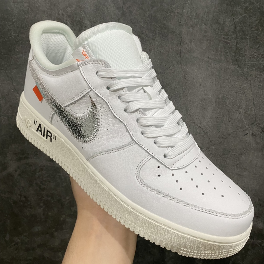 图片[4]-外贸纯原版 Nike Air Force1 X Off White AF1 OW 白皮白色艺术馆 AO4297-100 重金购入原鞋开发 耗时多个月开发打造 市面唯一使用正确批次卡色 Prime Asia 贝利原厂皮料 （与zp无色差）原楦原纸板 确保最大程度还原鞋头采用数码冲孔 清洁度完美 正确中底双色四线拉帮 侧面字体采用原厂高频工艺 多层印刷加厚处理 立体清晰 区分市面单层油墨印刷 原厂防盗扣 原档案大底 外贸客户必主推版本 尺码 36 36.5 37.5 38 38.5 39 40 40.5 41 42 42.5 43 44 44.5 45 46 47.5-选品中心