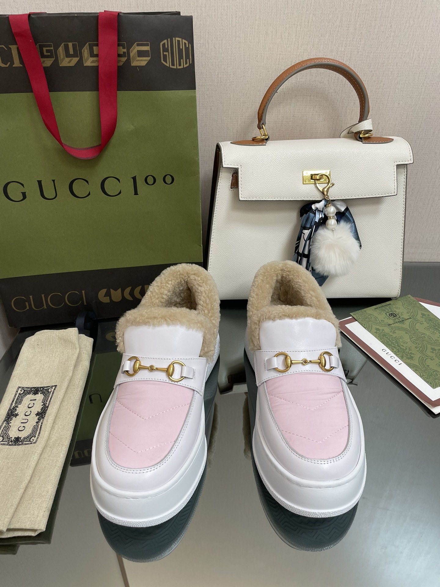 Qual è il meglio per acquistare replica
 Gucci Stivali da Neve Oro Verde Giallo Ricamo Pelle di vitello bovina Gomma pecora Lana Collezione invernale