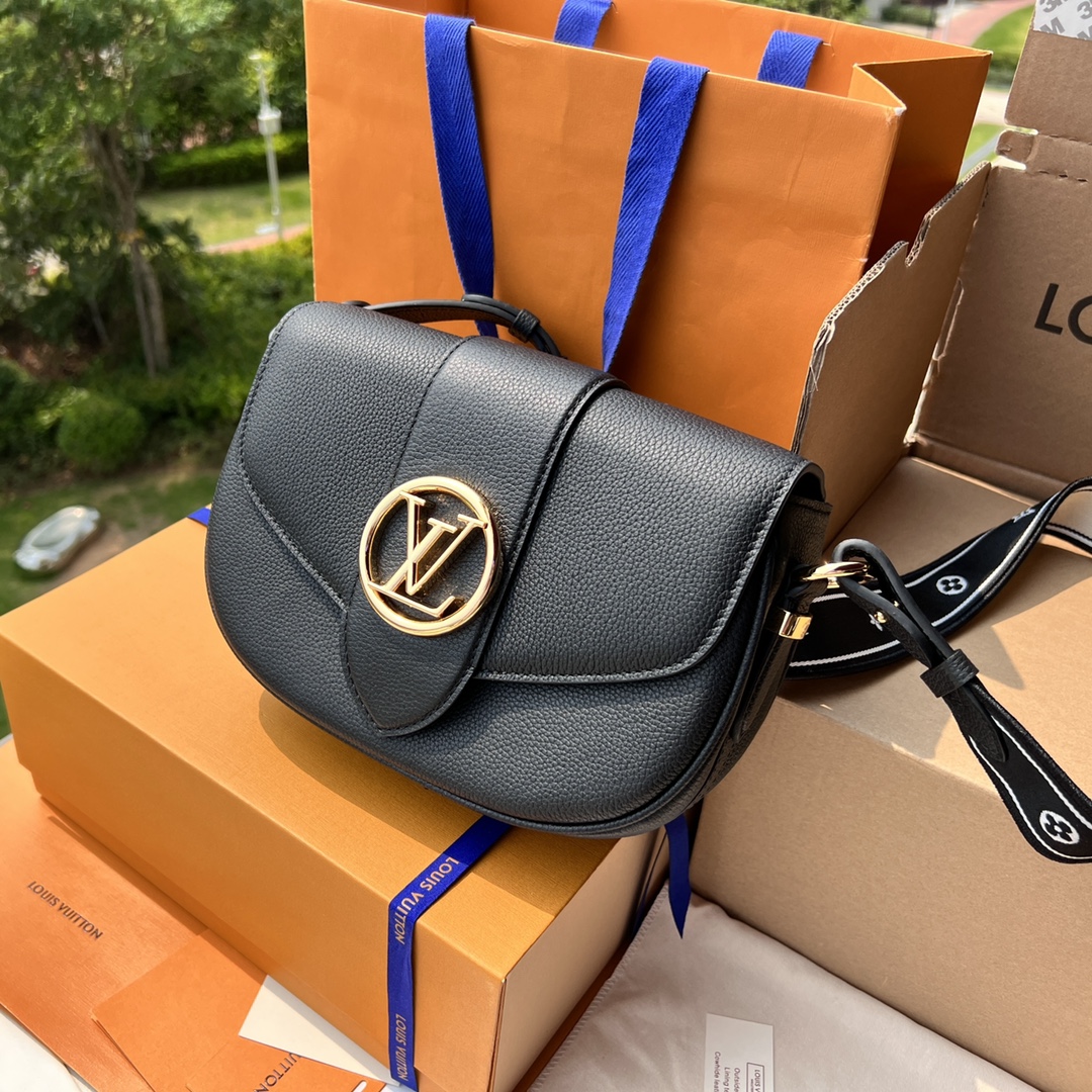 非市场普通货 进口皮料半钢五金 m58967尺寸:25×17.5×8cmLV海外渠道资源特供pont 9