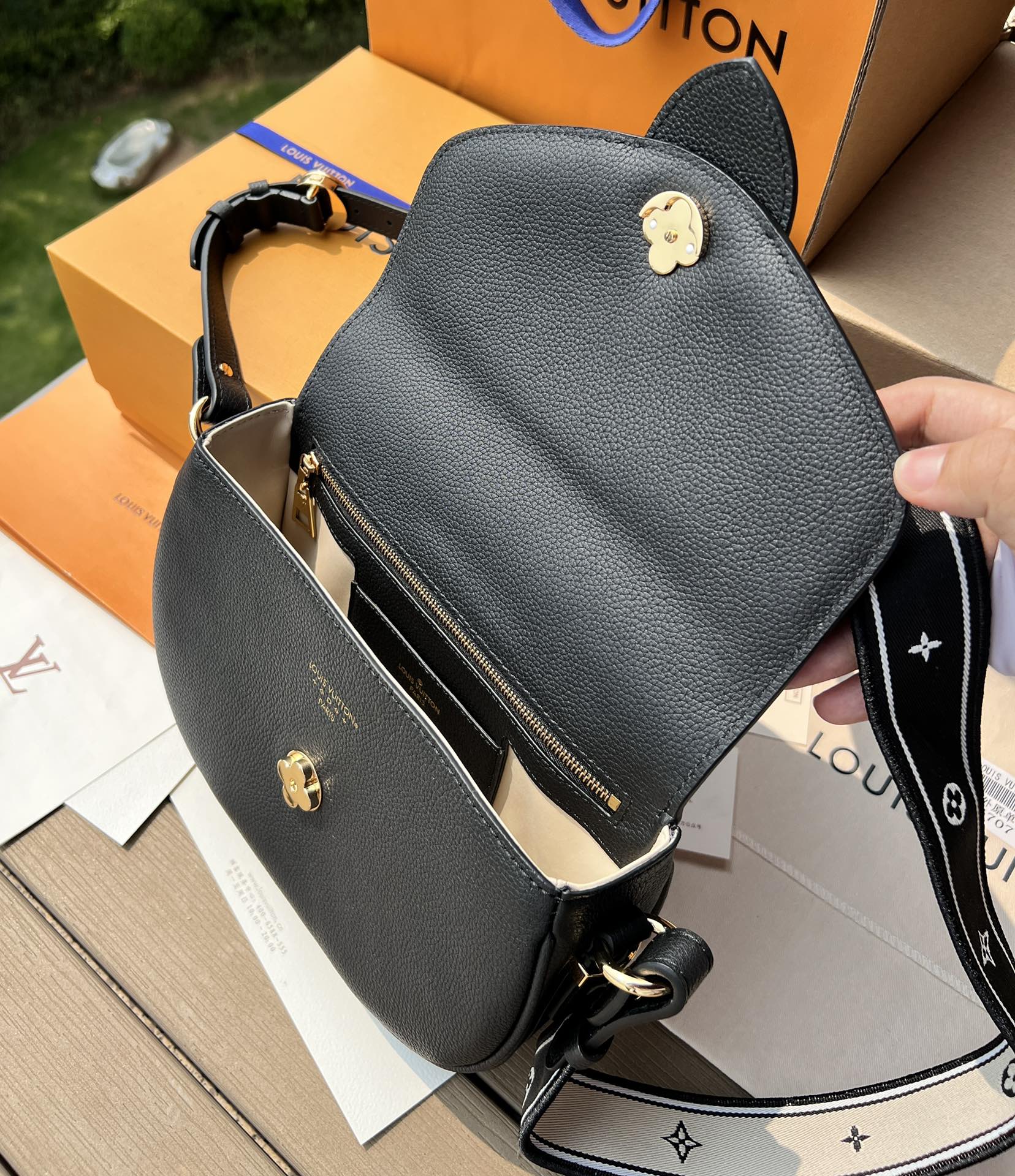 非市场普通货 进口皮料半钢五金 m58967尺寸:25×17.5×8cmLV海外渠道资源特供pont 9