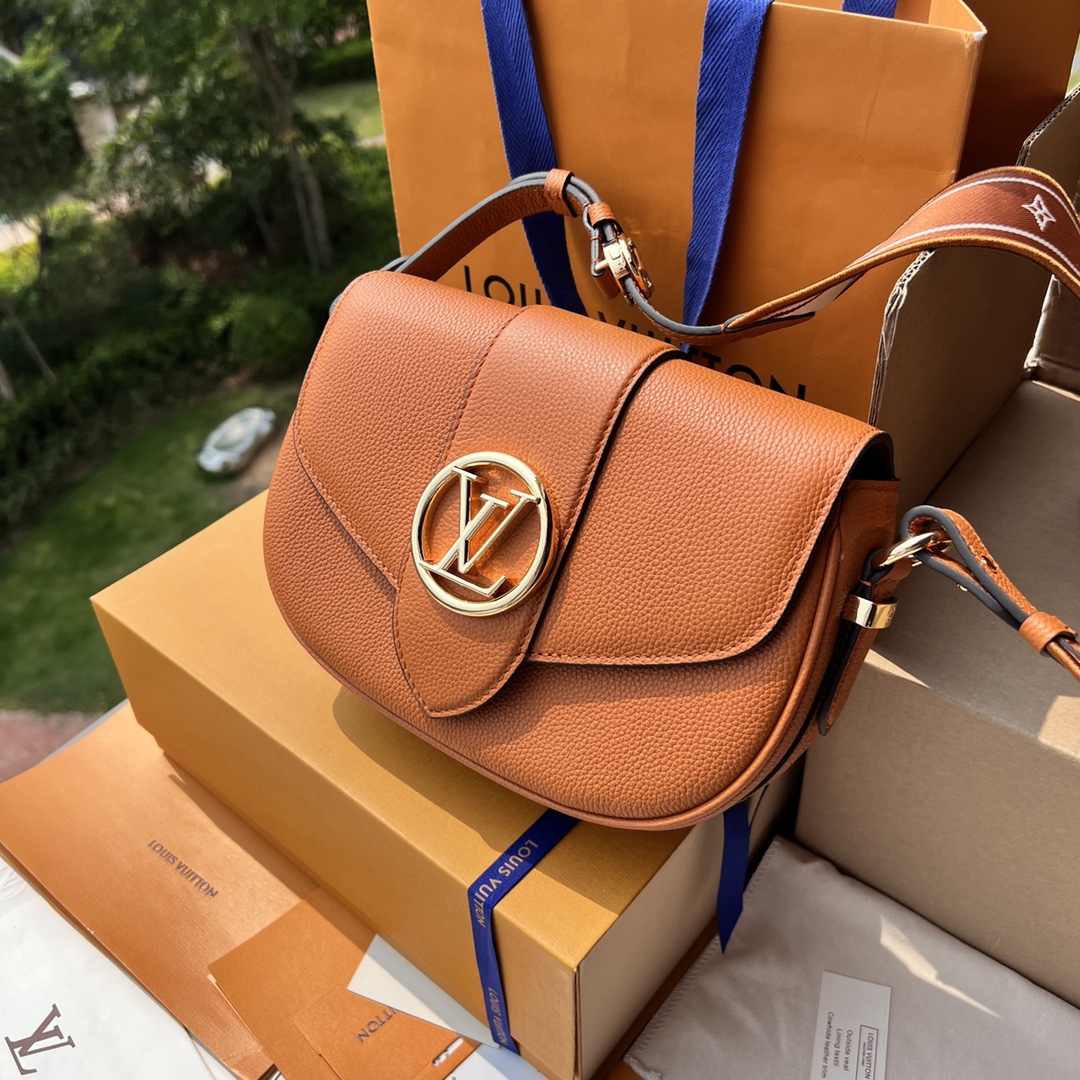 非市场普通货 进口皮料半钢五金 m58727尺寸:25×17.5×8cmLV海外渠道资源特供pont 9