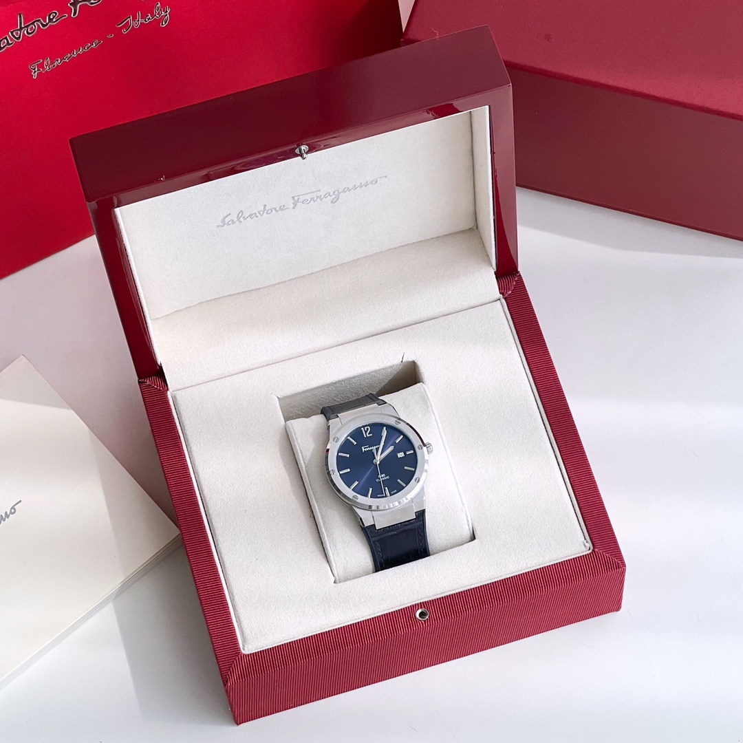 Ferragamo F-80 Slim Series Men’s Watch: Elegant Design, Quality Craftsmanship, Modern Masculinity - 图片 1