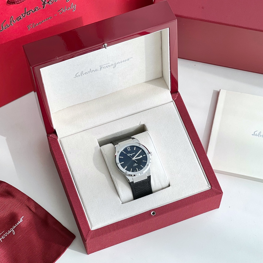 Ferragamo F-80 Slim Series Men’s Watches: Elegant, Modern Design with Swiss Movement and Waterproof Features - 图片 1