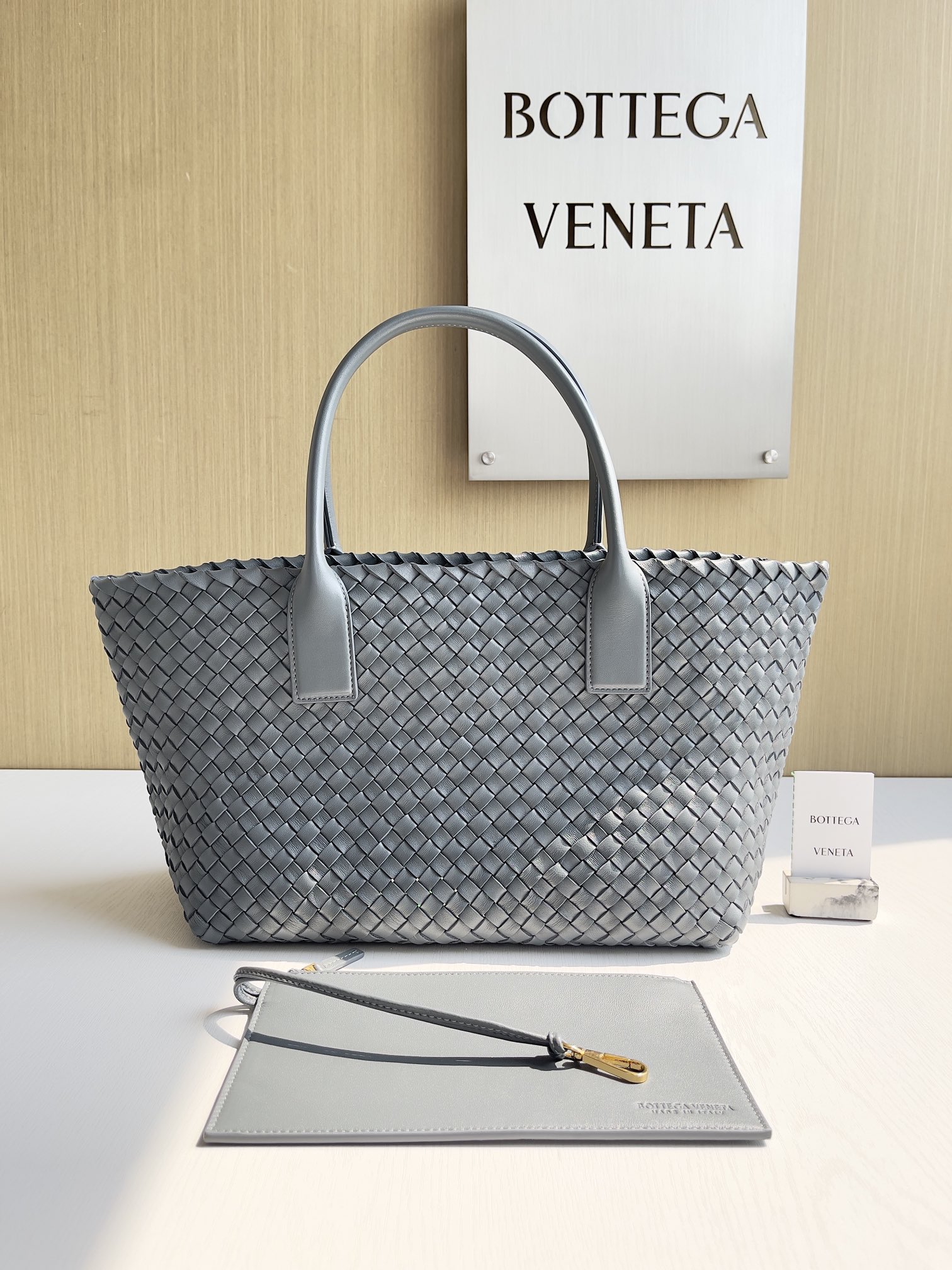 Bottega Veneta Hand-woven lambskin inside and out