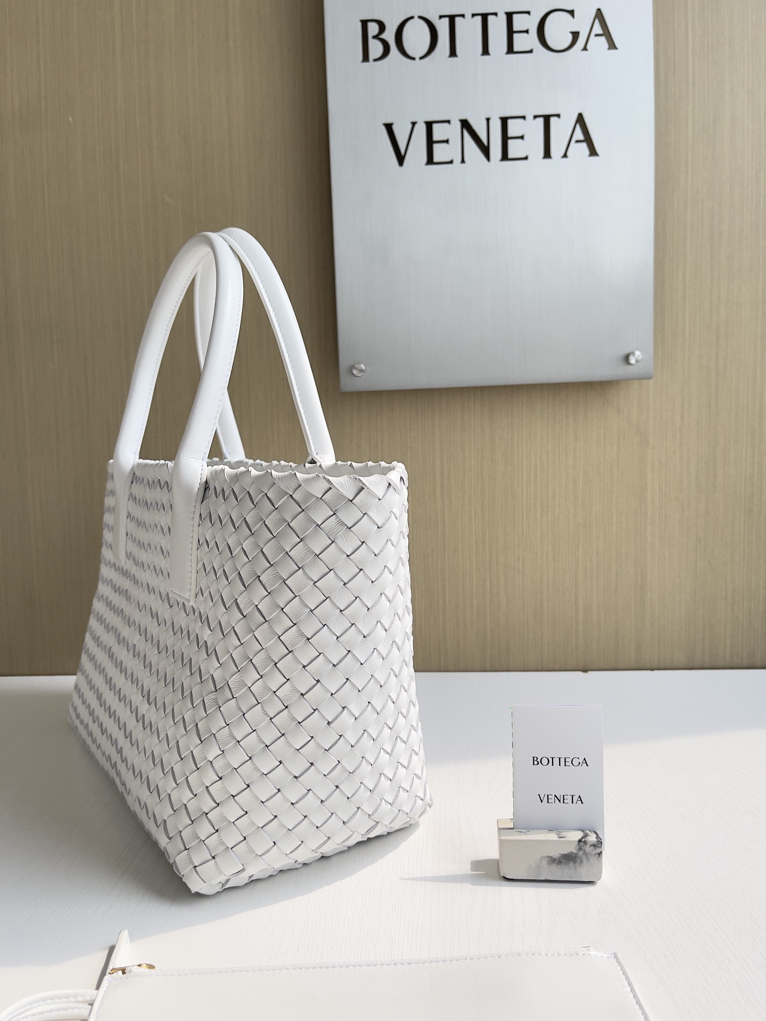 Bottega Veneta Hand-woven lambskin inside and out