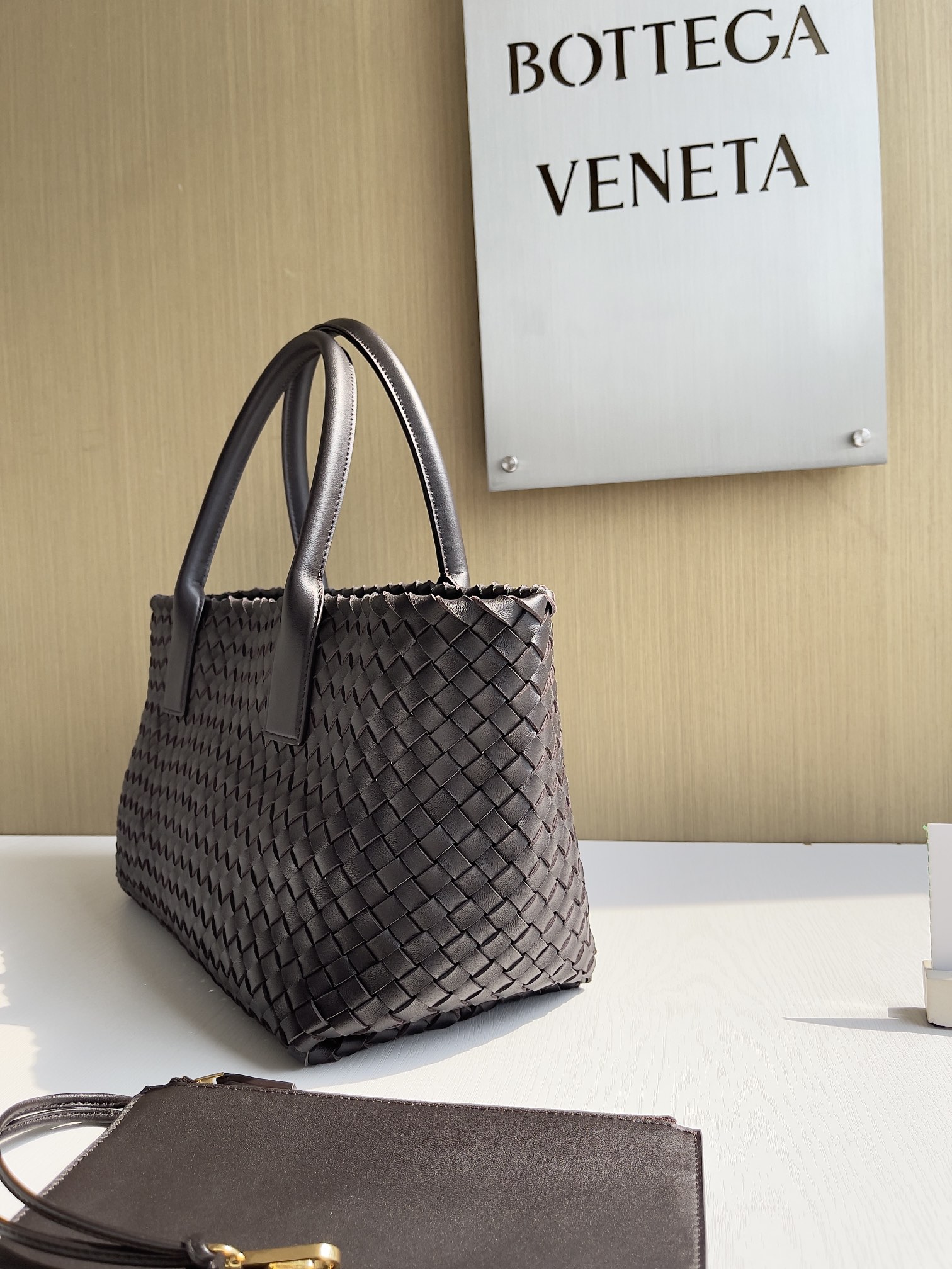 Bottega Veneta Hand-woven lambskin inside and out