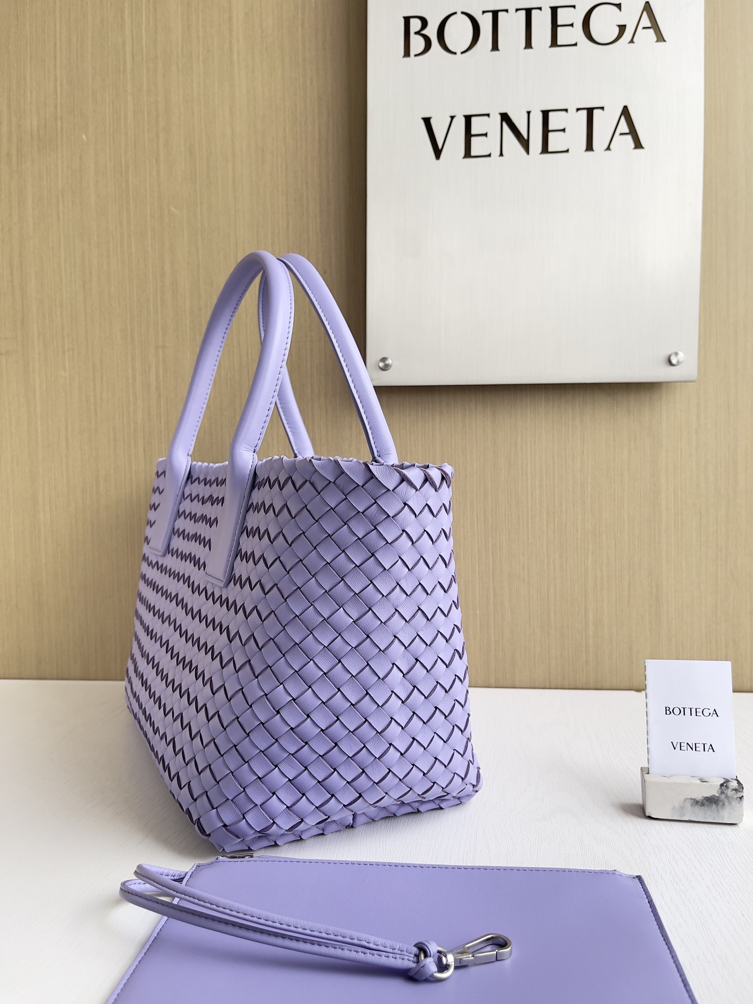 Bottega Veneta Hand-woven lambskin inside and out