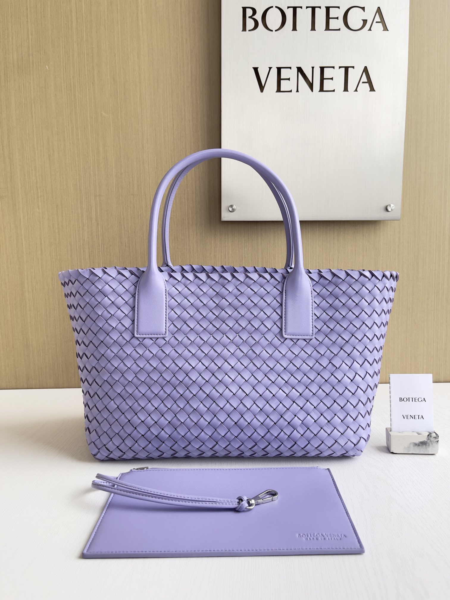 Bottega Veneta Hand-woven lambskin inside and out