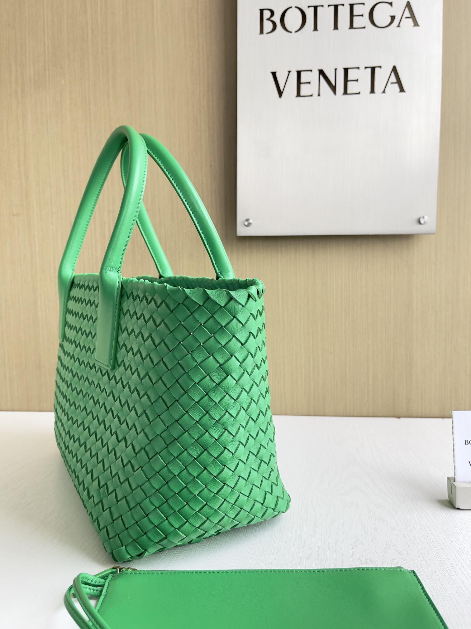 Bottega Veneta Hand-woven lambskin inside and out