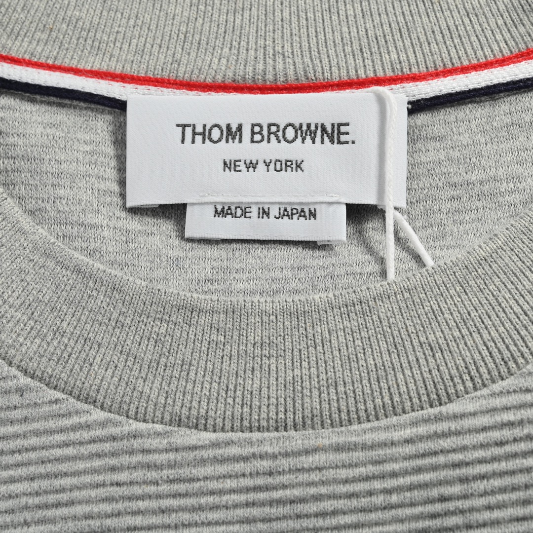 Thome Browne/汤姆布朗 22Fw 水波纹圆领卫衣