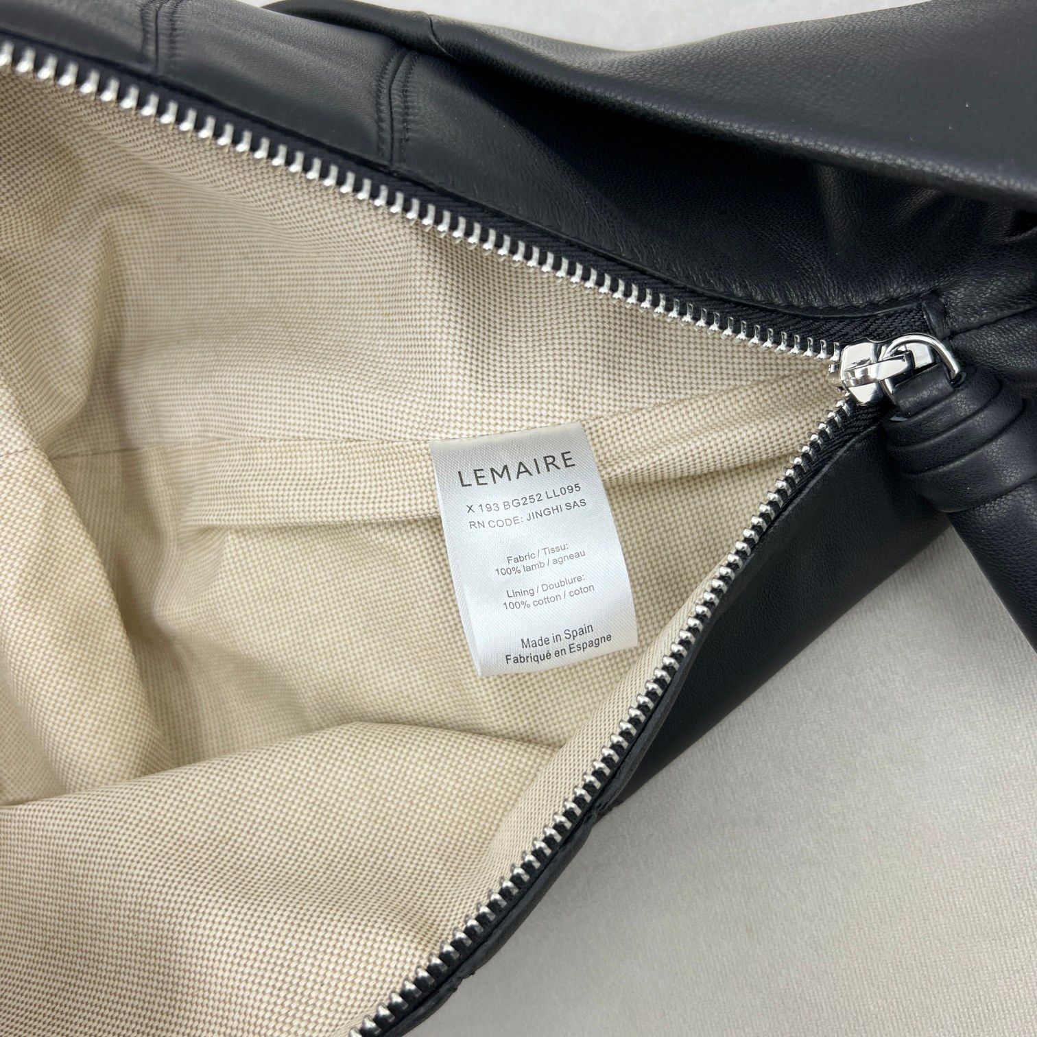 中号黑色ChristopheLemacroissantbag牛角包性冷淡风的Lemaire处女座法棍包淡