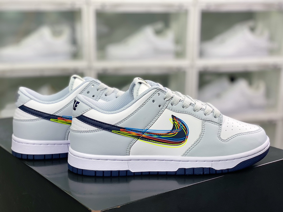 300  SB Dunk Low”3D Swoosh”扣篮系列低帮休闲运动滑板板鞋DV6482-100