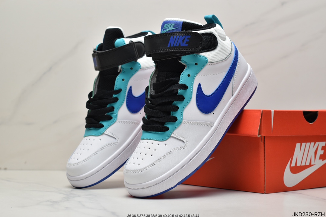160 耐克 Nike Court Borough Mid 中帮百搭休闲运动板鞋CD7782-107