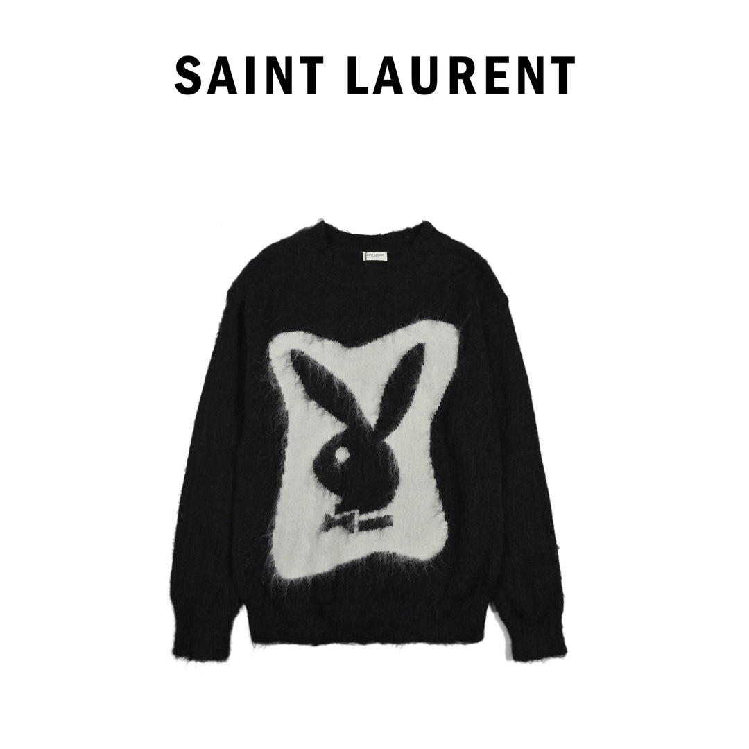 slp x playboy 兔头马海毛毛衣