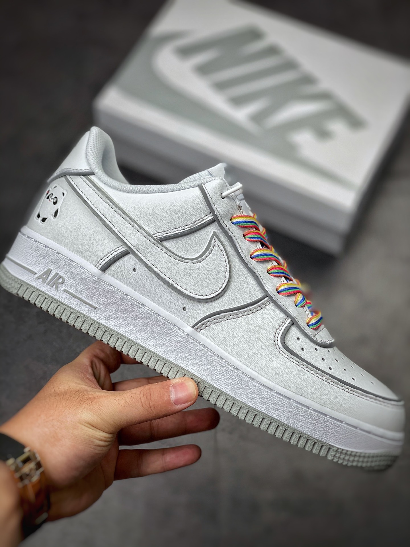 260 Nike Air Force 1 Low 07 熊猫灰白反光 GU7895-639