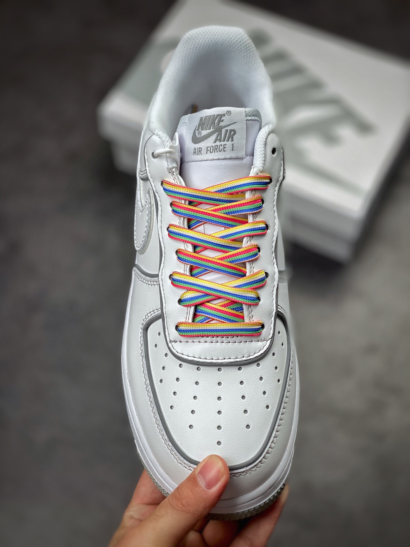 260 Nike Air Force 1 Low 07 熊猫灰白反光 GU7895-639