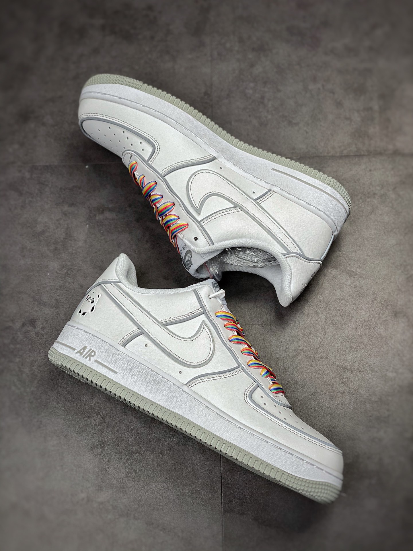 260 Nike Air Force 1 Low 07 熊猫灰白反光 GU7895-639