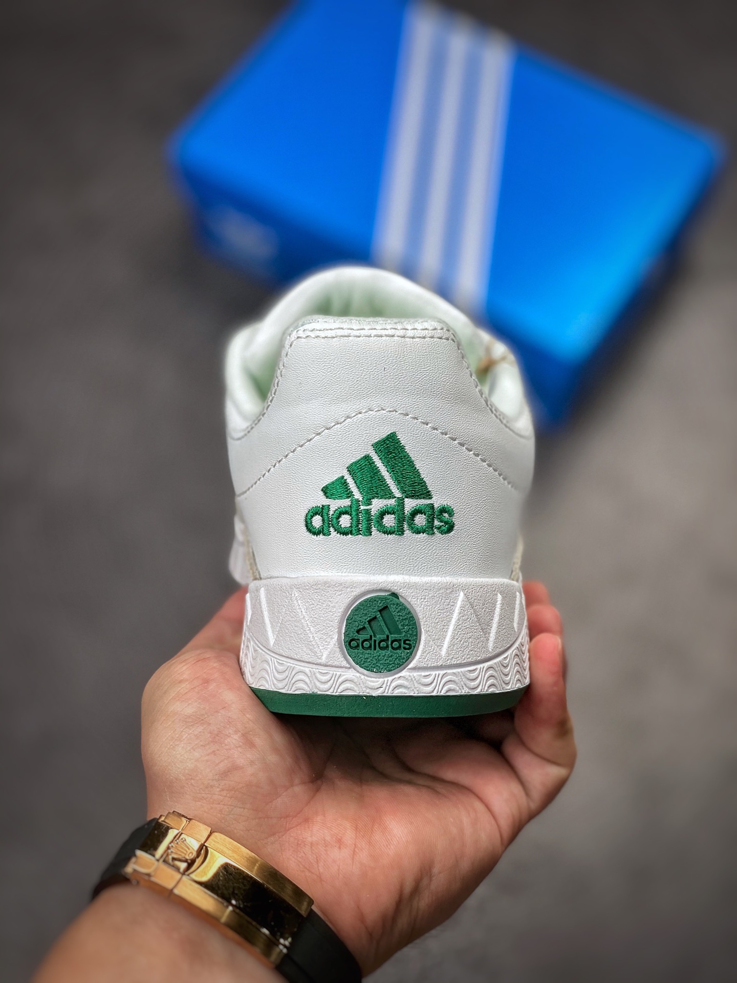 Adidas Adimatic series white gray green DB2912