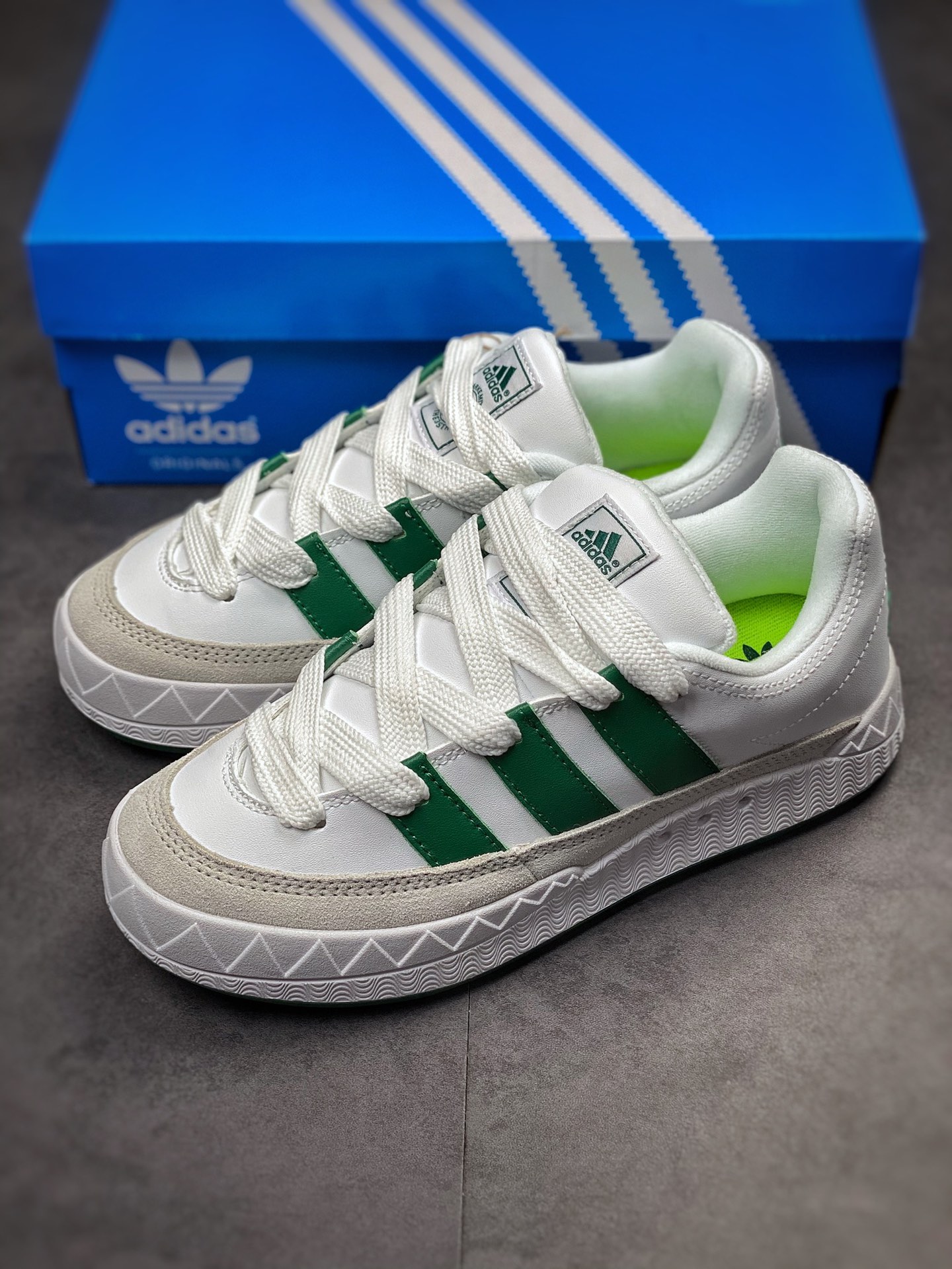 Adidas Adimatic series white gray green DB2912