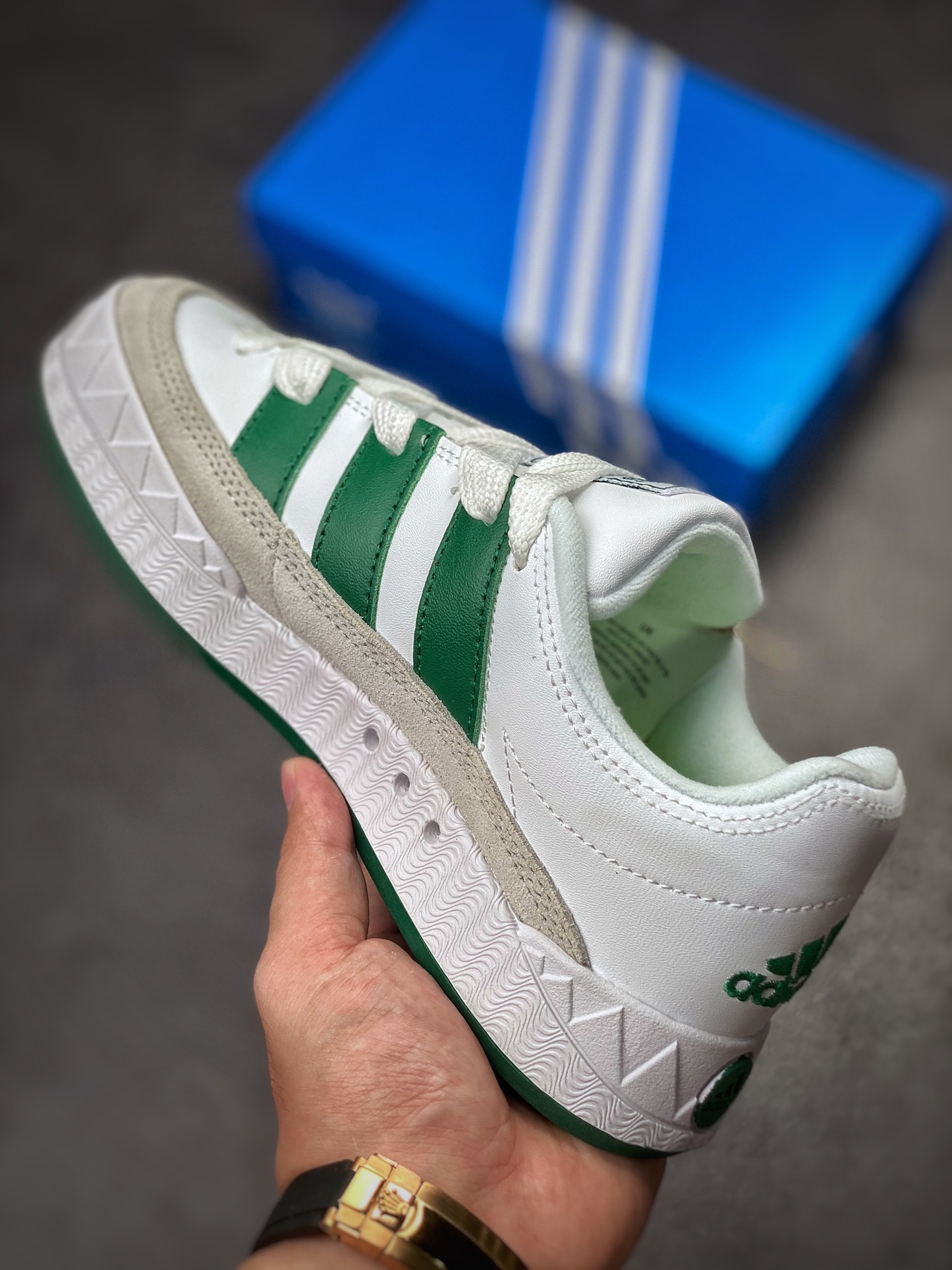 Adidas Adimatic series white gray green DB2912