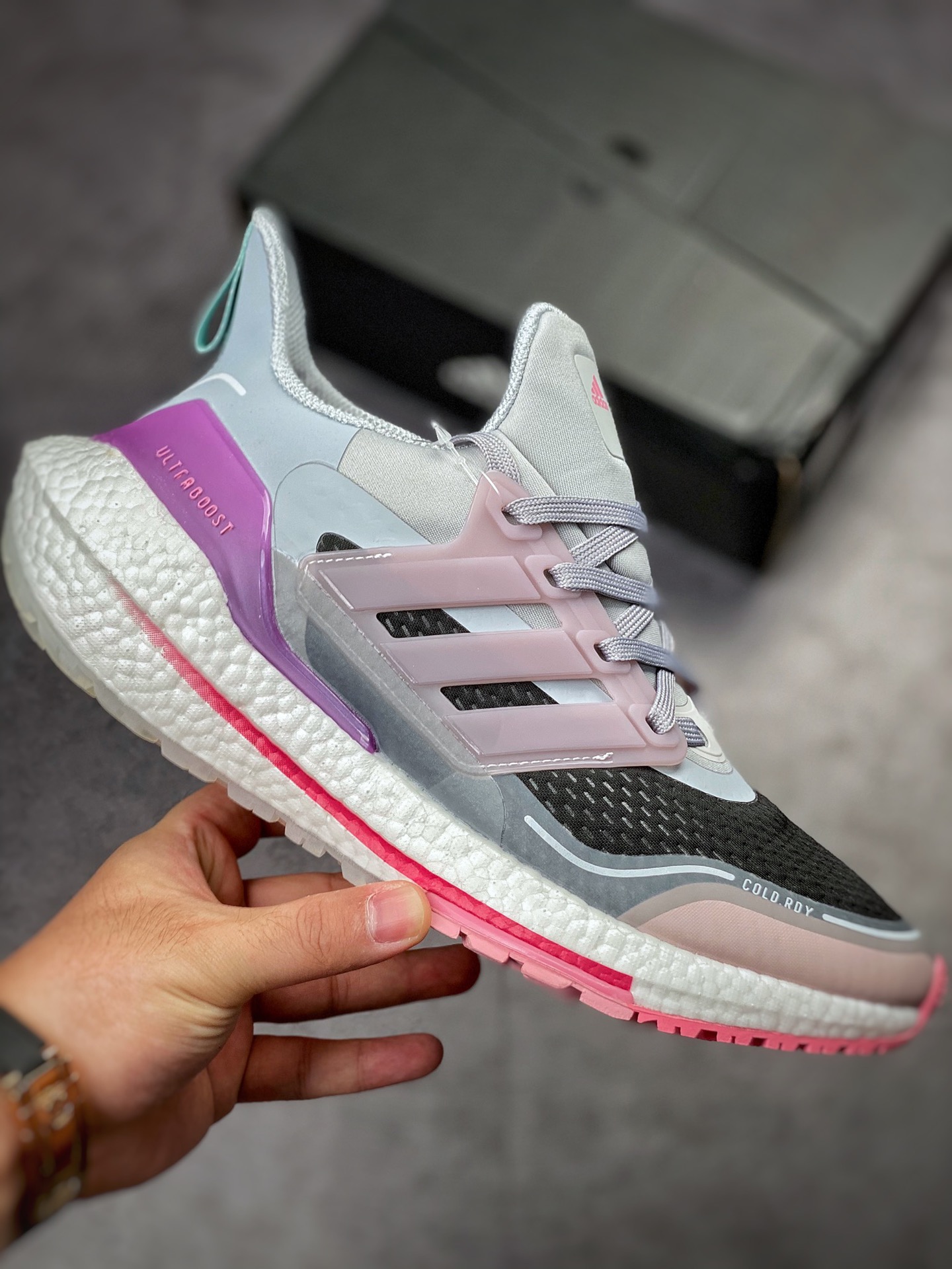 Adidas Ultra Boost 7.0 gray black purple S23908