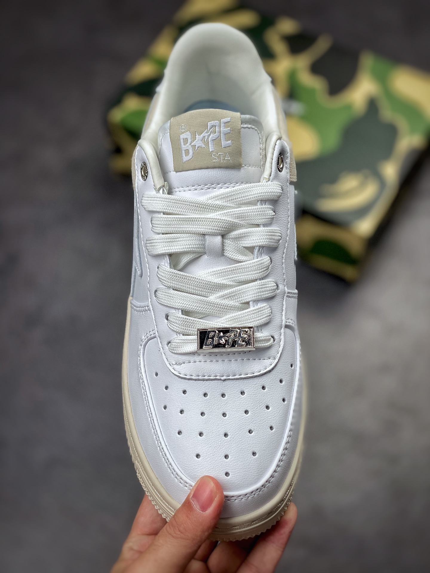 Bape Sta To Low star with the same style ape head classic low top sports and leisure sneakers