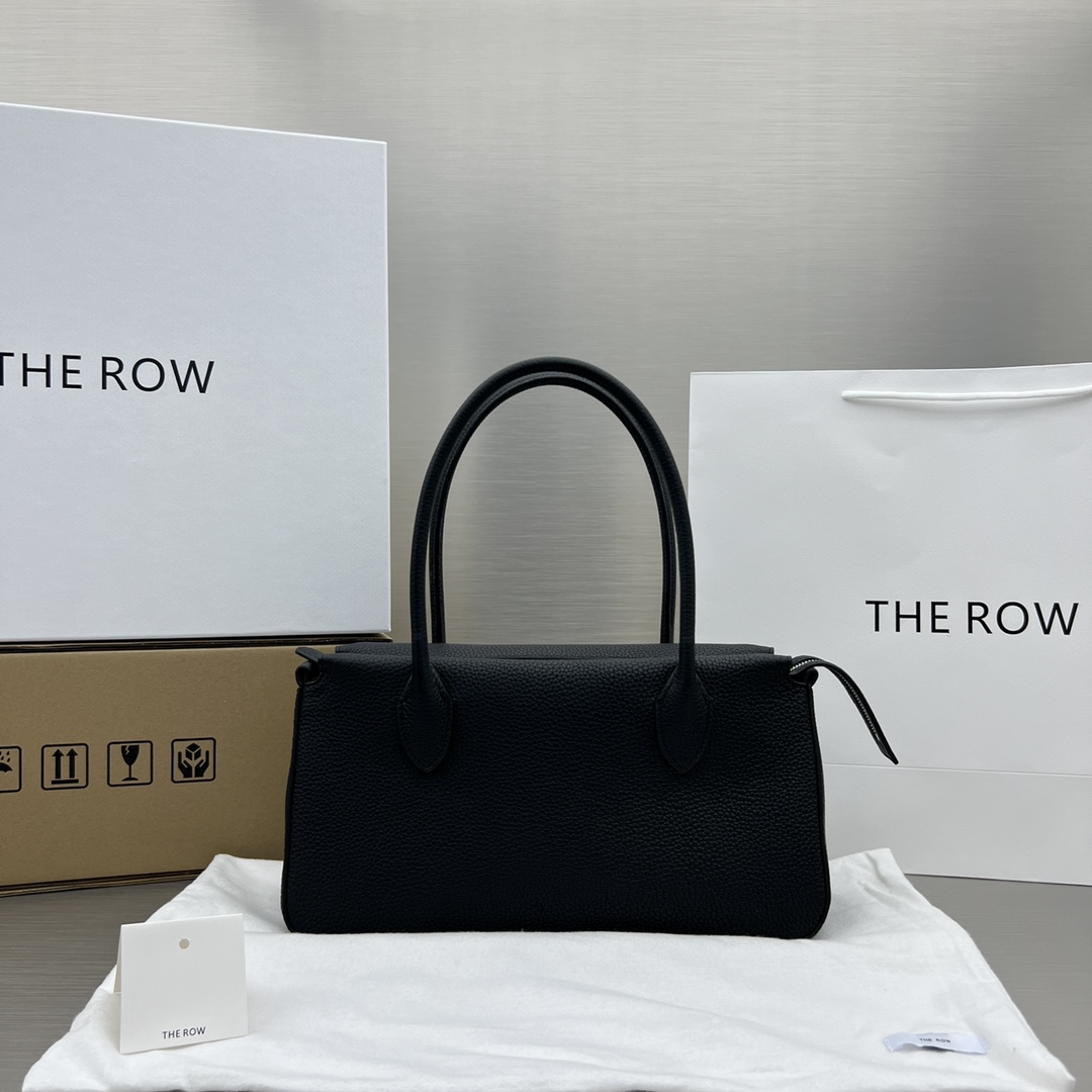 THE ROW 手提包 荔枝纹 粒面 黑色