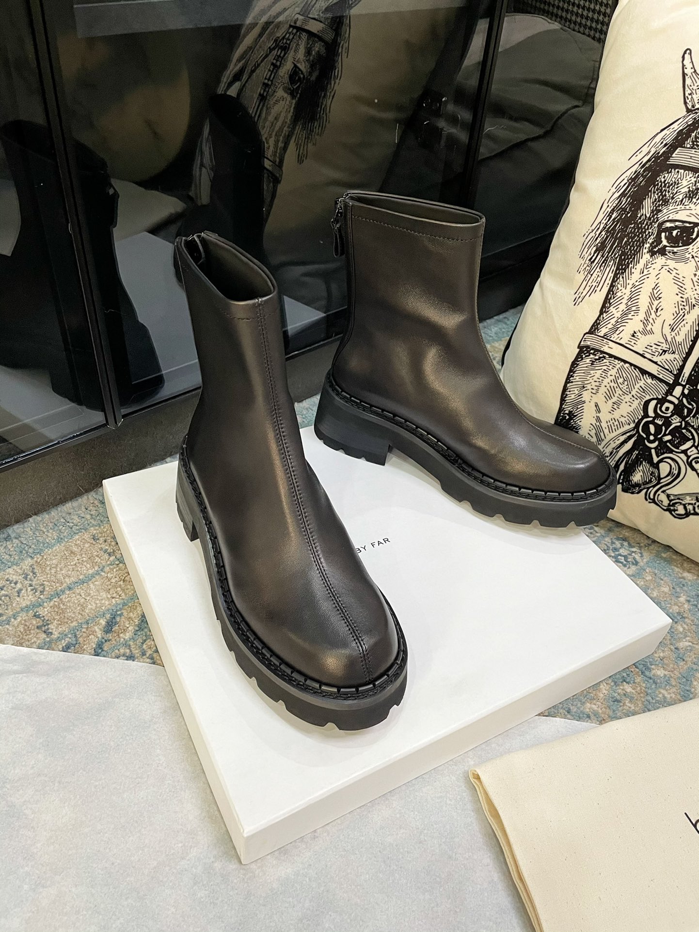 BY FA * R Soft Boots BY FA * R Alister Vintage Platform Ankle Boots BY FA * R