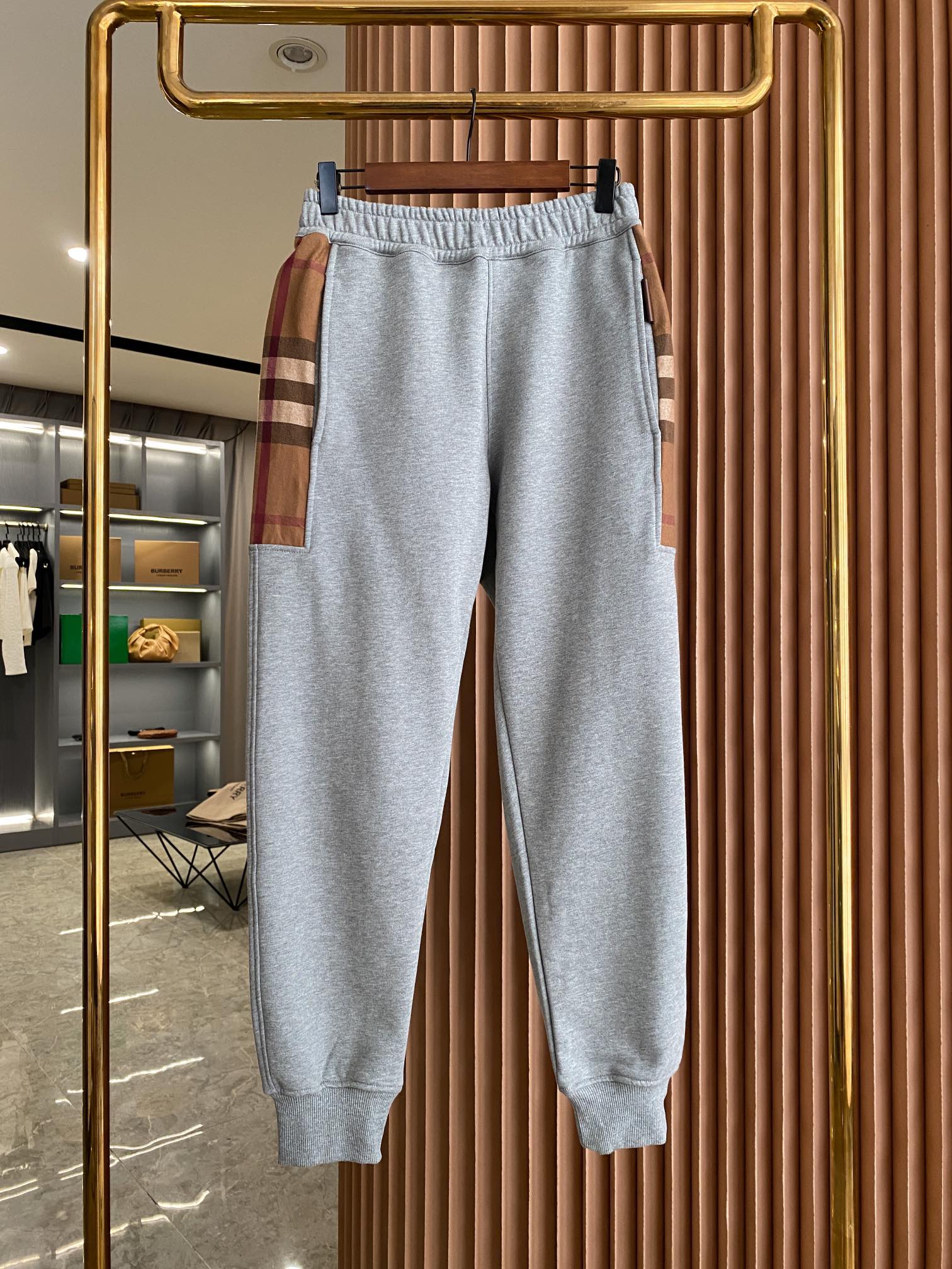 Burberry Clothing Pants & Trousers Cheap High Quality Replica
 Embroidery Cotton Flannel Fashion Hooded Top